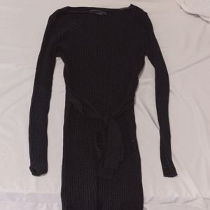 Black sweater dress